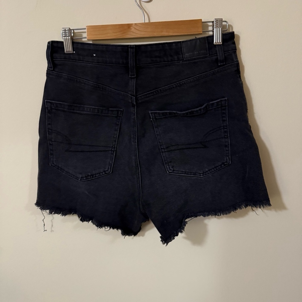 American Eagle Highest Rise Boyfriend Black Short Size 8 - Picture 2 of 6